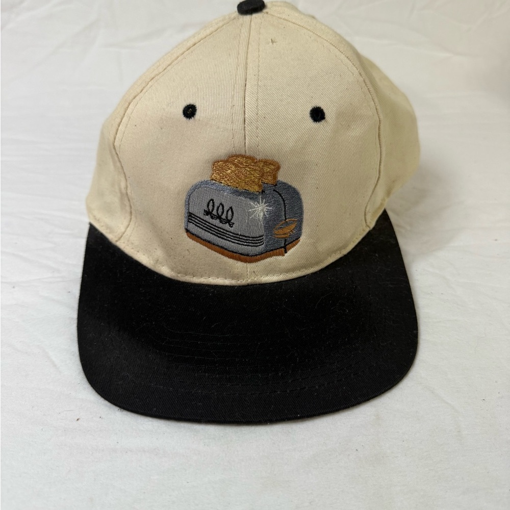 Stylish Black and Cream Toast Master Embroidered adjustable Cap